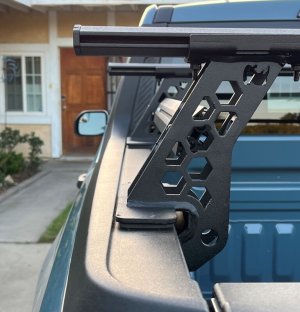 Toyota Tacoma Truck Bed Rack - Go Rhino - XRS Cross Bars - Textured Black - `16-`22